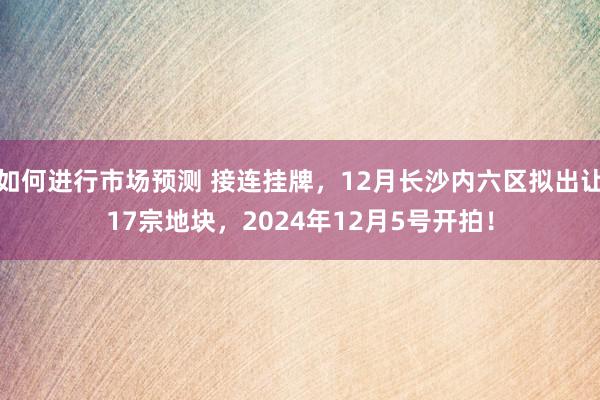 如何进行市场预测 接连挂牌，12月长沙内六区拟出让17宗地块，2024年12月5号开拍！