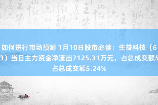 如何进行市场预测 1月10日股市必读：生益科技（600183）当日主力资金净流出7125.31万元，占总成交额5.24%