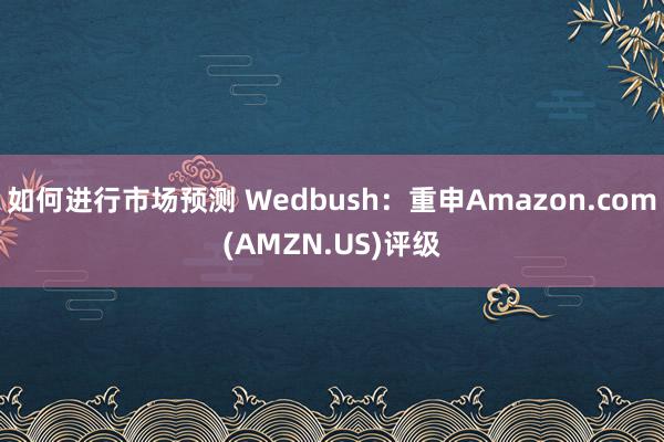 如何进行市场预测 Wedbush：重申Amazon.com(AMZN.US)评级