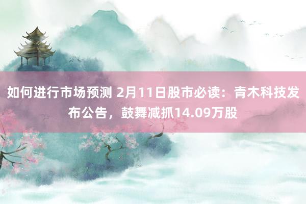 如何进行市场预测 2月11日股市必读：青木科技发布公告，鼓舞减抓14.09万股