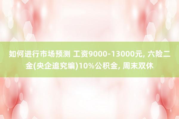 如何进行市场预测 工资9000-13000元, 六险二金(央企追究编)10%公积金, 周末双休